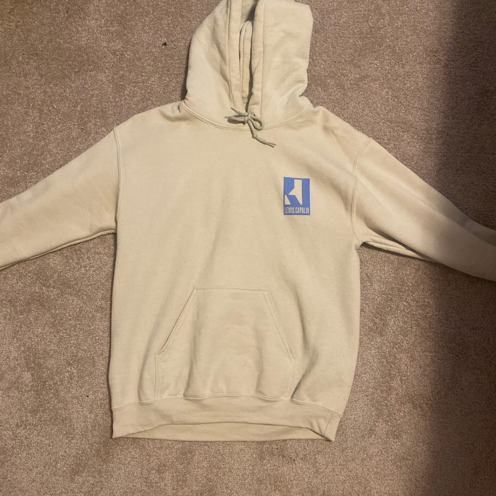 Beige Hoodie with Logo
